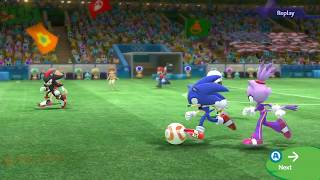 Mario and Sonic at The Rio 2016 Olympic Games #Football( Extra Hard )Team Blaze vs Team Shadow