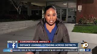 Distance learning extending across districts