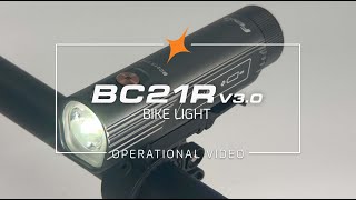 Fenix BC21R V3.0 Bike Light Features and Operational Demonstration