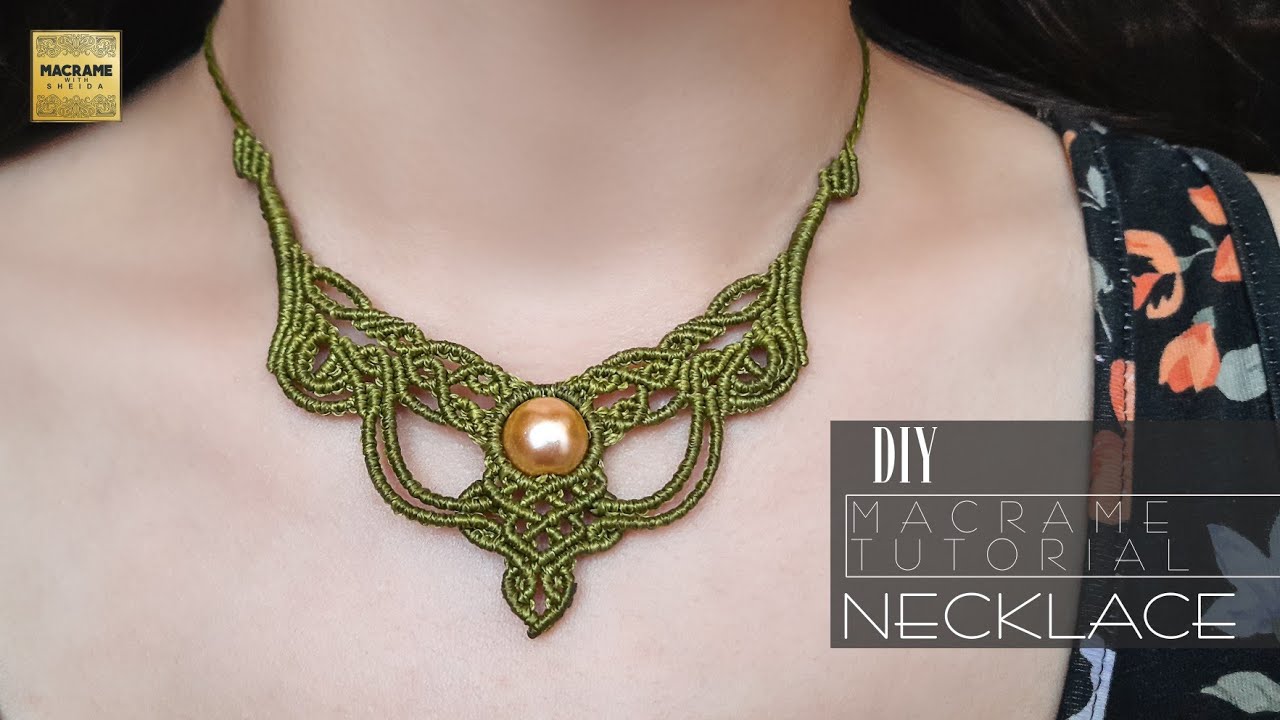 Macrame Necklace Macrame Necklace Tutorial Part 1 Diy 40 Off