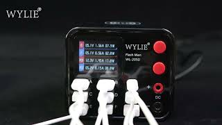 WYLIE Flash Man WL-205D multi-functional multi-port USB charger,mobile phone maintenance power meter