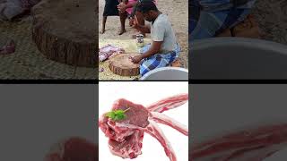 ஆட்டுக்கறி இப்படித்தான் வெட்டனுமா? #viral #food #mutton