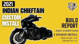 2021 Indian Chieftain - 4 speaker custom audio package