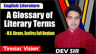 A Glossary of Literary Terms - By Dev Sir