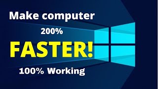 How to Make Your Pc/Laptop run Faster 2021 | Speed up your Computer
