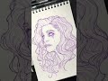 rue zendaya from euphoria timelapse ballpen drawing