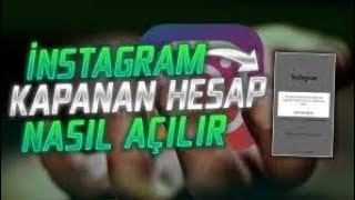 İNSTAGRAM KAPANAN HESABI AÇMA METHODU 2024 MUTLAKA İZLEMELİSİN ANINDA HESABIN AÇILICAK !!!!!!!