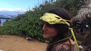 Weaving a Coconut Visor