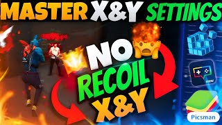 Best SECRET X And Y Sensitivity Settings For No Recoil X\u0026Y Free Fire PC | Bluestacks 5 | Msi 5