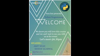 PARAFEST - Free Python Course - Day 7 - Lambda functions, Modules and Packages, Problem solving