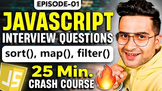 Ep.1 - JavaScript Interview Question 🚀 Exploring forEach, Map, Filter & Sort Functions 💪