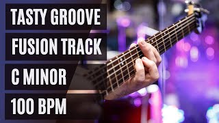 Tasty Groovy Fusion Guitar Backing Track C minor 100 BPM