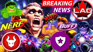 📢 Kabam Responds! Daunted NERFED! Protection BUFFED! Hulkling & Valk Fix! Thanos & Onslaught! - MCOC