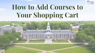Adding courses to your shopping cart in PAWS
