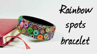 Браслет с радужными кругами ∗  Rainbow spots bracelet ∗ Мастер-класс ∗ Tutorial