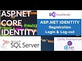 ASP.NET CORE  Login and Registration using Identity. SQL SERVER Database. Entity Framework