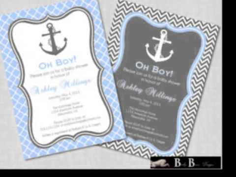 Nautical Baby Shower Invitations Nautical Baby Shower Invitations