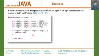 How to create methods in java programming Exercise 3