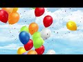 Colorful balloons flying on a cheerful day free stock video