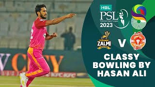 Classy Bowling By Hasan Ali | Peshawar Zalmi vs Islamabad United | Match 12 | HBL PSL 8 | MI2T