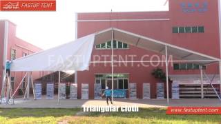 How to install 20m 25m 30m aluminum frame clear span marquee tent for wedding party events ?