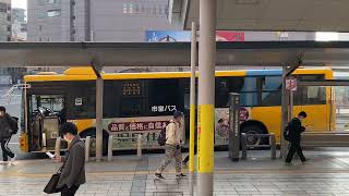 鹿児島市営バス   16  水族館前行き　鹿児島中央駅発車　鹿児島200か1676