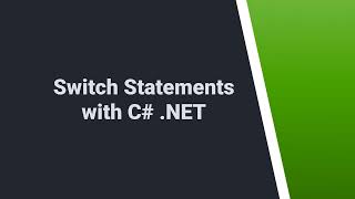 111. Switch case statement with C# .NET | C# .NET | C# Videos