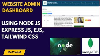Build website Admin Dashboard by using Node JS | Express Js | ejs | Tailwind CSS | MongoDB