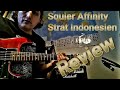 Fender Squier Affinity Stratocaster HSS Indonesia 2012 review test demo beginner guitar