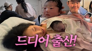 [출산VLOG] 순산했습니다‼️ (초산모, 무통없이 자연분만, 24시간 모자동실, 모유수유)