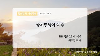 영성일기 새벽묵상_상처투성이 예수(2023.7.15.토)