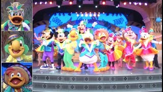 ºoº レッツ・パーティグラ！ ディズニーランド シアターオーリンズ新ショー (広角全体) Let's Party Gras Tokyo Disneyland characters show