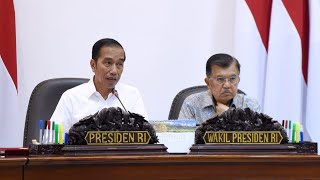 Presiden Pimpin Rapat Terbatas Persiapan Dubai Expo 2020, Kantor Presiden, 13 Agustus 2019