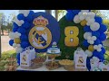 Real Madrid theme Birthday decoration #fessicreaciones