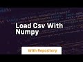 load csv with numpy
