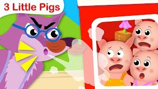 The 3 Little Pigs | Fairy Tales Kids Songs | Nursery Rhymes by Little Angel