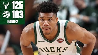 Giannis Antetokounmpo's 30-points leads Bucks to blowout vs. Raptors | 2019 NBA Playoff Highlights