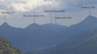 Tatrzańskie Widoki w 4K - Wideopanorama 360 z opisami znad Przełęczy Krzyżne, Polska