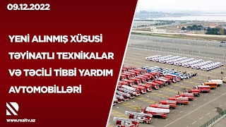 Yeni alınmış xüsusi təyinatlı texnikalar və təcili tibbi yardım avtomobilləri