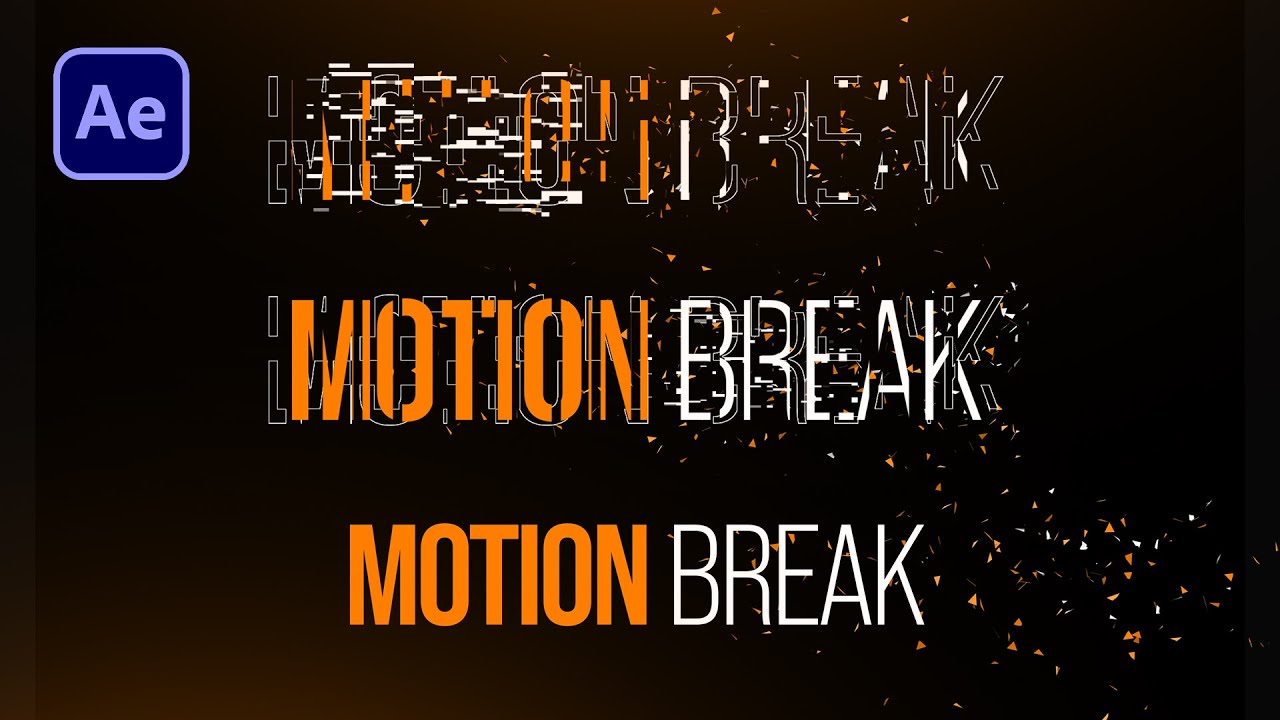 After Effects Tutorial Breaking Text Animation In After Effects After Effects Tutorial Breaking Text Animation In After Effects
