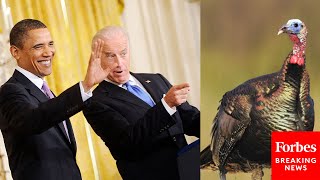 THANKSGIVING FLASHBACK: Obama Cracks Biden Joke During Final Thanksgiving Pardon