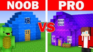 Minecraft NOOB vs PRO: WATER or PORTAL HOUSE by Mikey Maizen and JJ (Maizen Parody) challenge