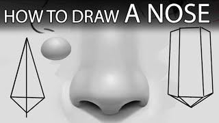 How to draw A NOSE! FULL tutorial!