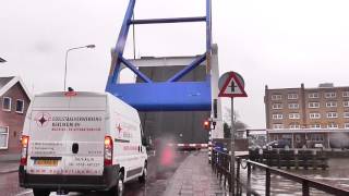 Brugopening Stationsbrug Franeker Ophaalbrug/ Drawbridge/ Pont Basculant/ Zugbrücke