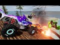 Epic High Speed Monster Truck Jump And Crashes #102 | BeamNG Drive | BeamNG ASna