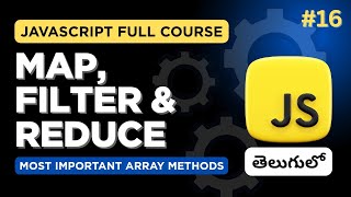 foreach, map, filter & reduce methods in JavaScript | JavaScript Full Course in Telugu