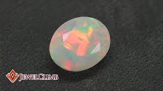 【ルース鑑別書付き】豊かなサイズで魅せる幻想的な遊色！スーダン産オパール２．５８ＣＴ