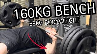 How I Benched 160kg at 68kg (5 Bench Press Secrets)
