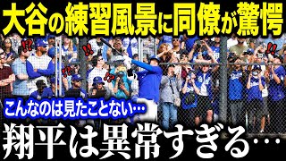 大谷翔平の練習量にチームメイトが驚愕！「野球人生で見たことがない…」進化した最新投球にベッツも驚愕！【海外の反応/MLB/メジャー/野球】