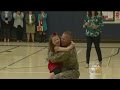 Military Dad Surprises Daughter At Elementary School